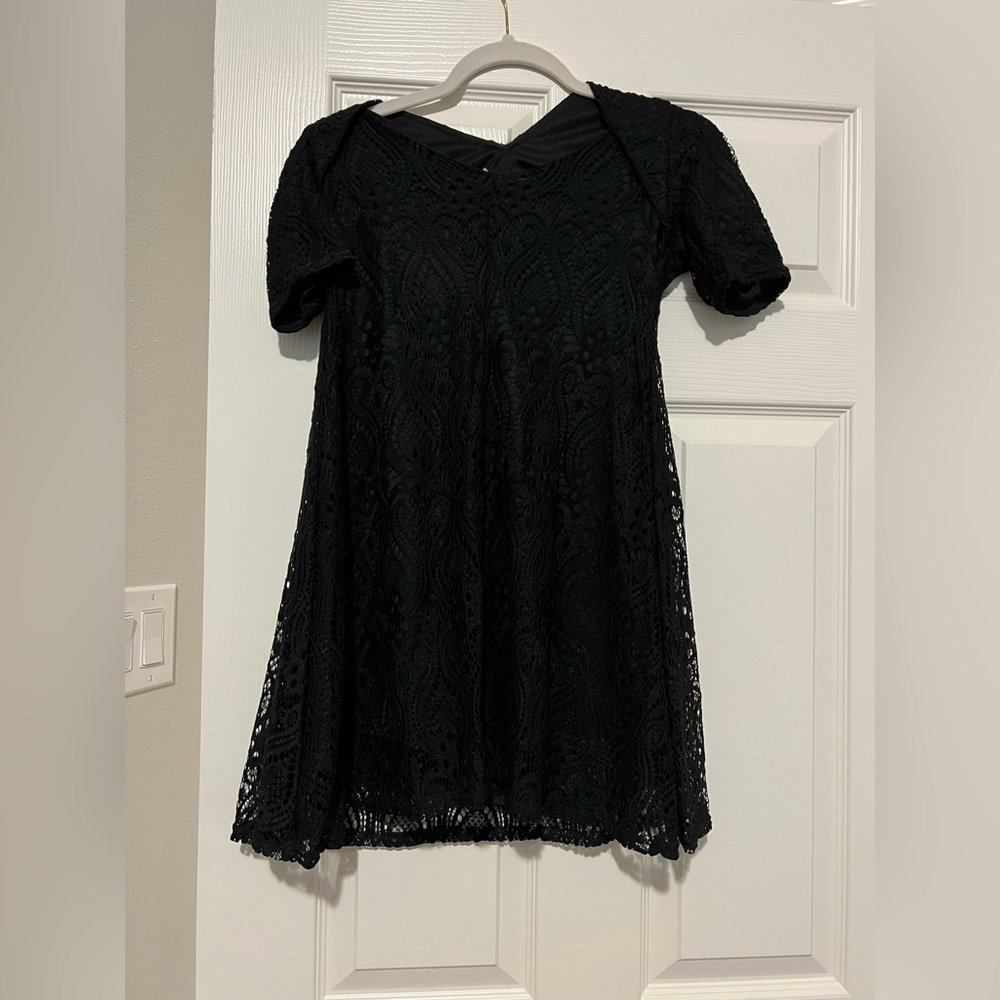 Black lace dress